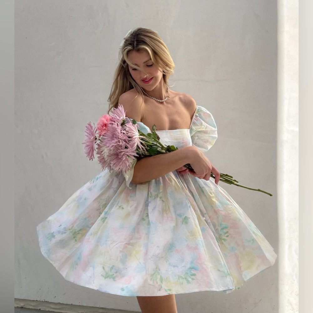 The Cottage Sweetcorn Puff Dress